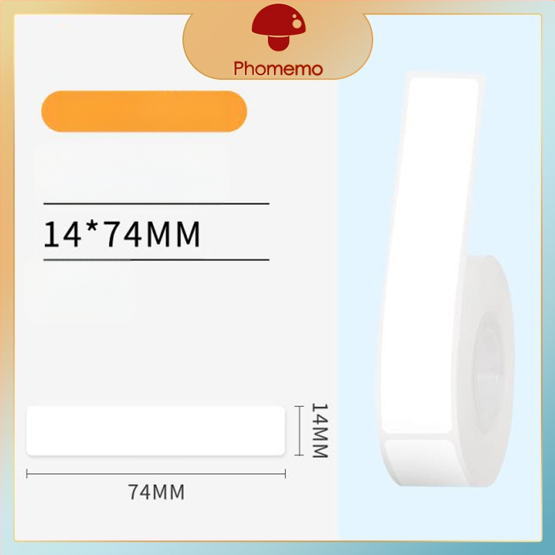 Phomemo D30 принтер за етикети - прозрачен термален стикер хартия, самозалепващи етикети за имена, 3 ролки