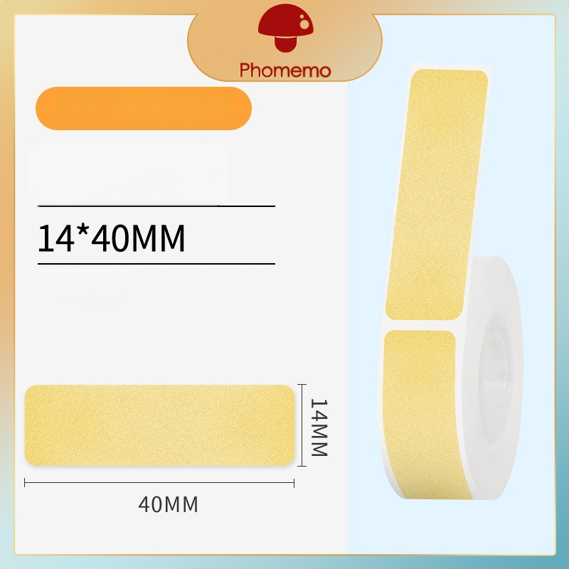 Phomemo D30 принтер за етикети - прозрачен термален стикер хартия, самозалепващи етикети за имена, 3 ролки