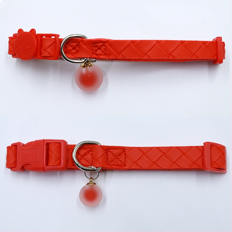 AirTag nyakörv helymeghatározó tok - vízálló szilikon hüvely, PU bőr szövés, macska nyakörv nyomkövetés, veszteség elleni