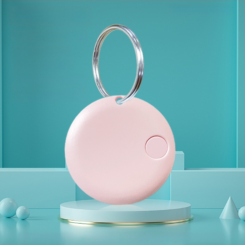 Кръгъл Bluetooth антиизгубвач за ключове, телефон, чанта и домашни любимци — Android и iOS съвместим, обхват 15 м, батерия 210 mAh, ABS, включен шнур за носене, двупосочно търсене и аларма