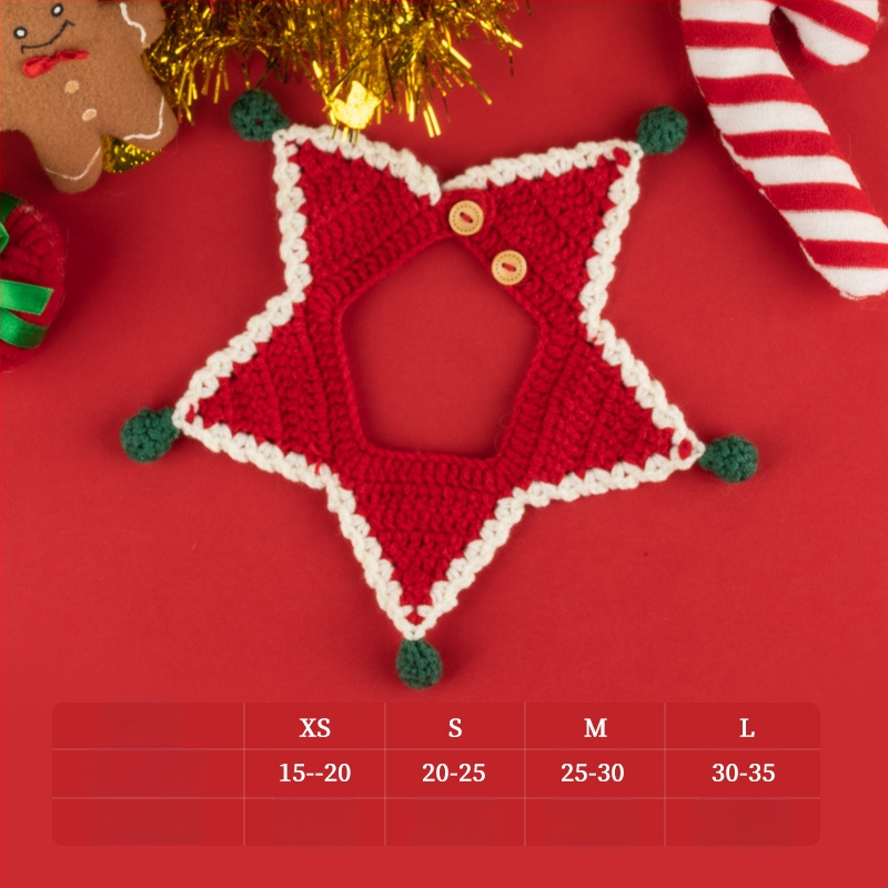 Κολάρο-φουλάρι για κατοικίδια (γάτες και σκύλοι) – Μοντέλο με καρτούν μοτίβο, Χειροποίητο crochet, Ακρυλικό υλικό, Τέσσερις εποχές, Κεντημένες λεπτομέρειες