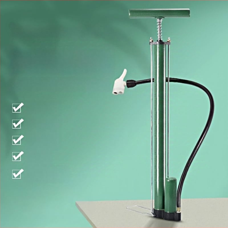 Kézi kerékpárpumpa, magas nyomású, univerzális MTB és országúti kerékpárokhoz, tartós