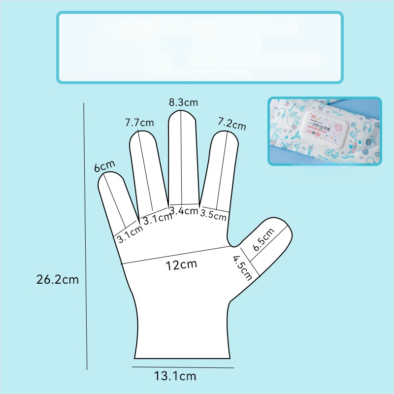Еднократни ТПЕ ръкавици, за обработка на храни, водоустойчиви, антихлъзгащи, прозрачни, тънки 0,05–0,1 мм (за кетъринг, кухня, печене и домакинство)