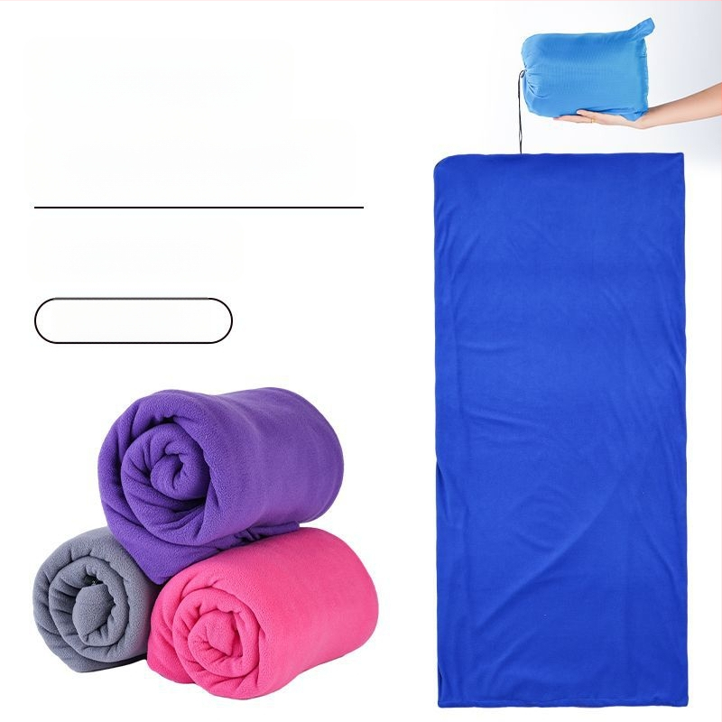 Εσωτερικός υπνόσακος φλίς, σε στυλ φακέλου, για ενήλικες, διπλής όψεως και παχυσμένος, ανθεκτικός στη βρωμιά, κατάλληλος για κάμπινγκ και ταξίδια, υλικό πολυεστέρας