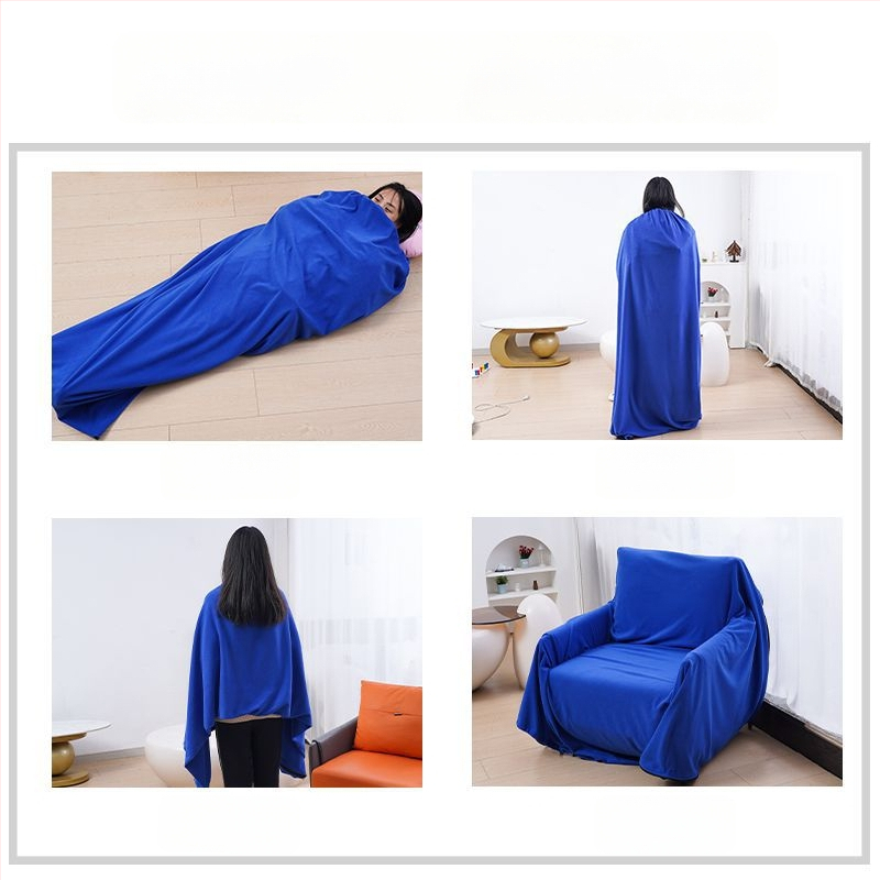 Εσωτερικός υπνόσακος φλίς, σε στυλ φακέλου, για ενήλικες, διπλής όψεως και παχυσμένος, ανθεκτικός στη βρωμιά, κατάλληλος για κάμπινγκ και ταξίδια, υλικό πολυεστέρας