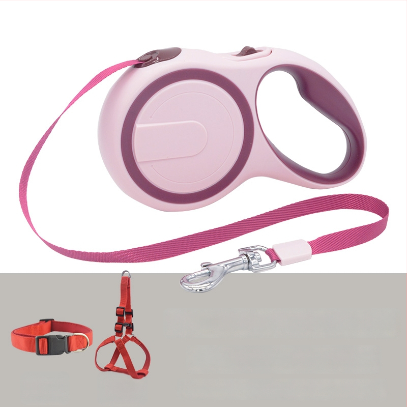 Teleszkópos automata kutyapóráz visszahúzható kötéllel (Teleszkópos; Automata; Kutyáknak; Kötél)