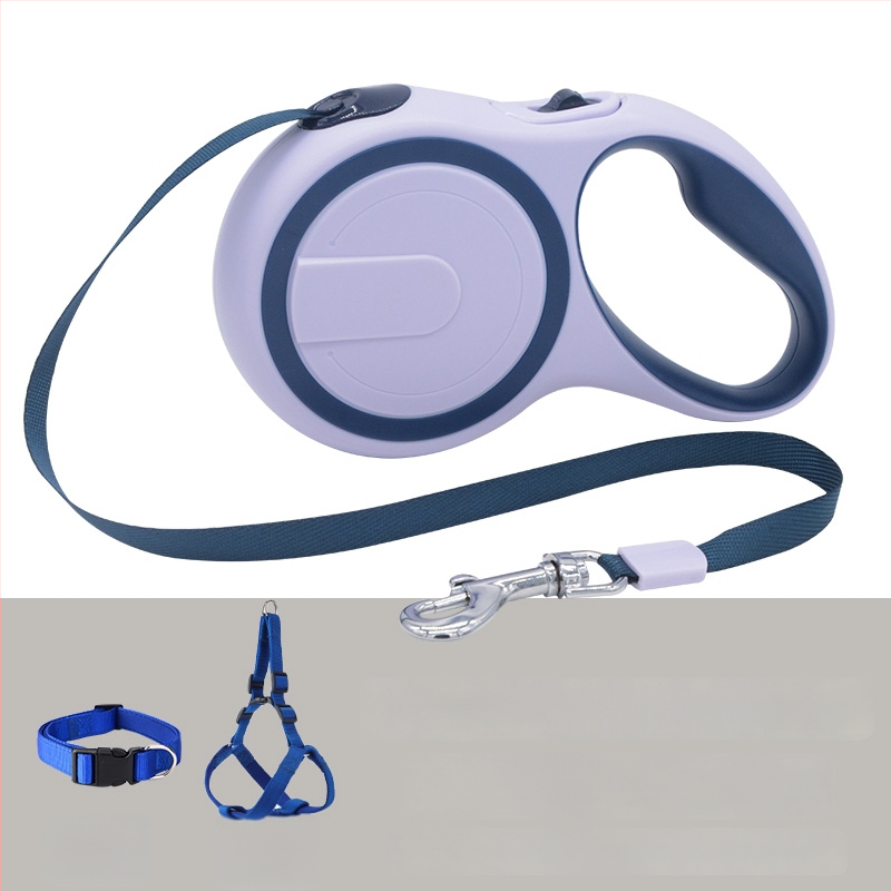 Teleszkópos automata kutyapóráz visszahúzható kötéllel (Teleszkópos; Automata; Kutyáknak; Kötél)