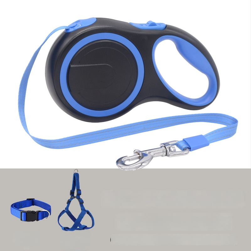 Teleszkópos automata kutyapóráz visszahúzható kötéllel (Teleszkópos; Automata; Kutyáknak; Kötél)