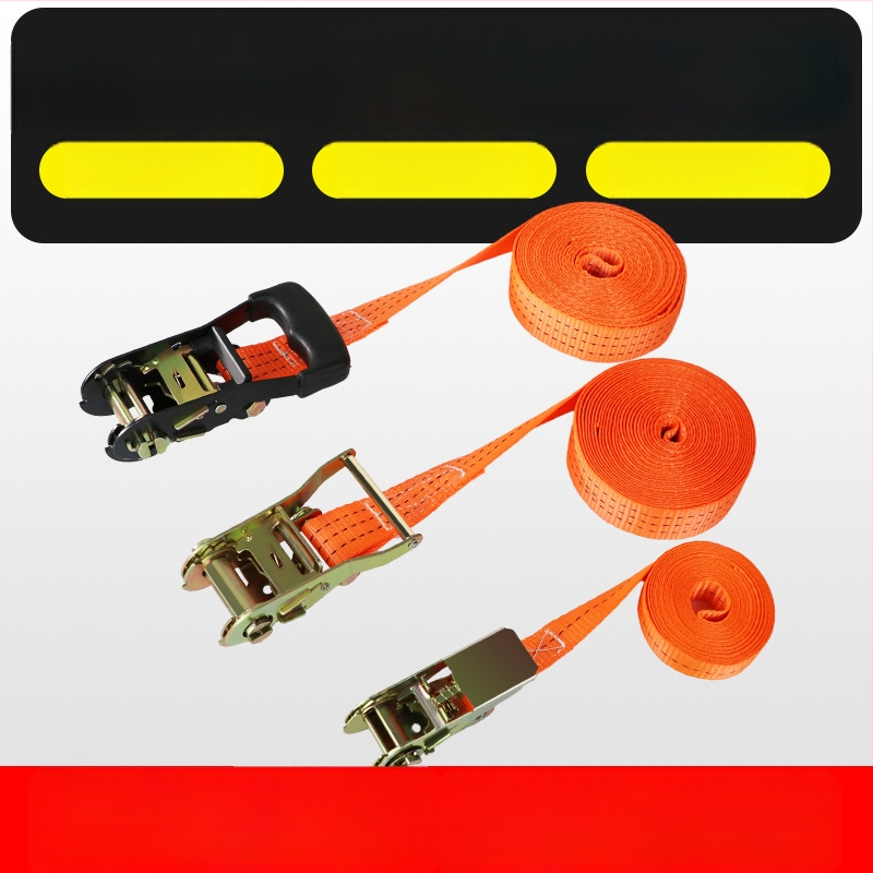 Товарен стягащ ремък с ratchet натяжител — полиестер, вид: лента, марка Carjay/Kajiayi