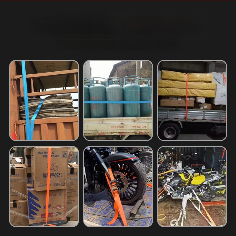 Товарен стягащ ремък с ratchet натяжител — полиестер, вид: лента, марка Carjay/Kajiayi