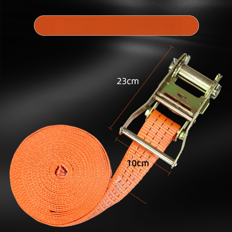 Товарен стягащ ремък с ratchet натяжител — полиестер, вид: лента, марка Carjay/Kajiayi