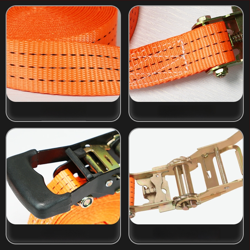 Товарен стягащ ремък с ratchet натяжител — полиестер, вид: лента, марка Carjay/Kajiayi