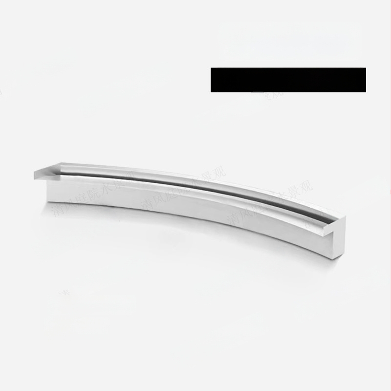 Fântână programabilă pentru iaz cu pești, cascadă pe perete, oțel inoxidabil 304, peisaj