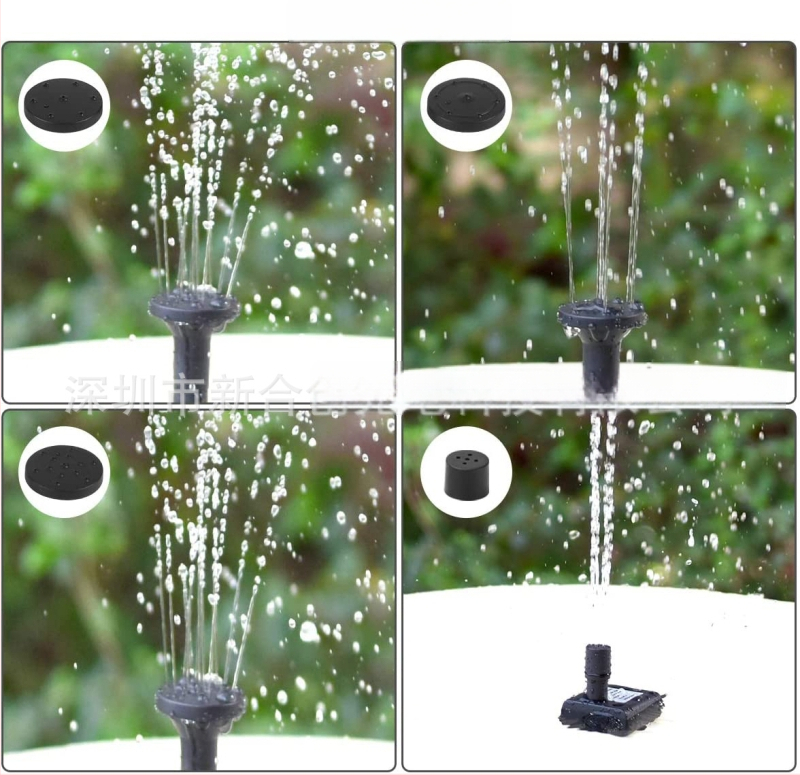 Fântână solară pentru grădină cu pompă de apă și model de stropire pentru peisaj – Xinhechuang