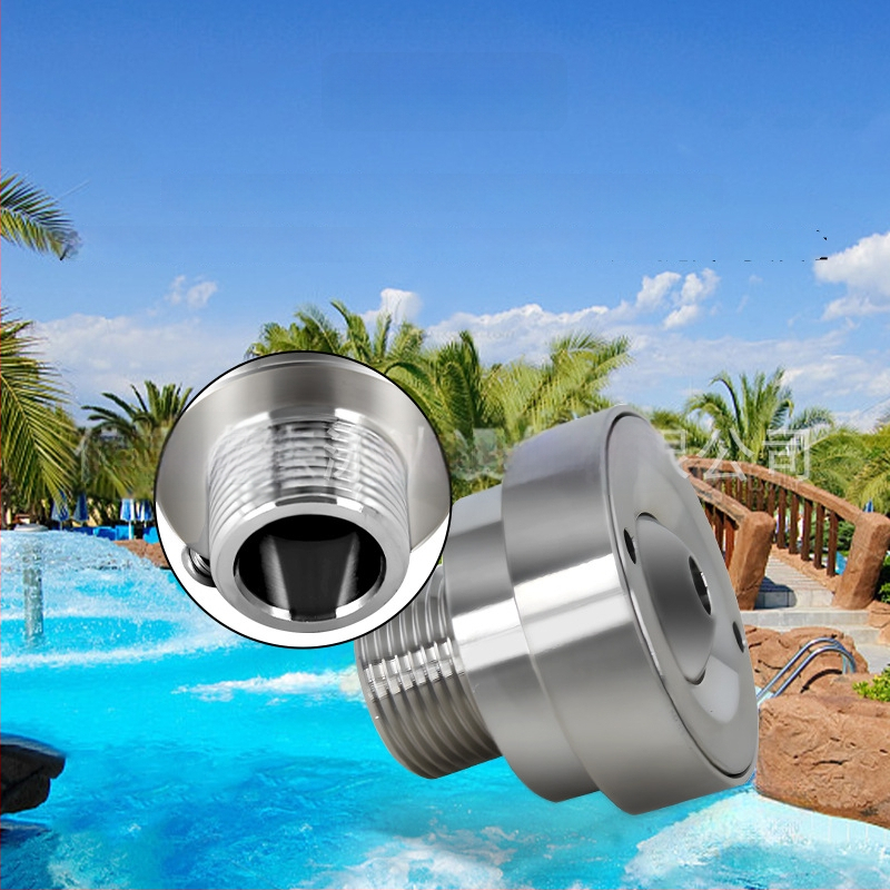 Неръждаема стомана Eyeball jet дюза за басейн фонтан — директно пръскане, ландшафтен воден ефект