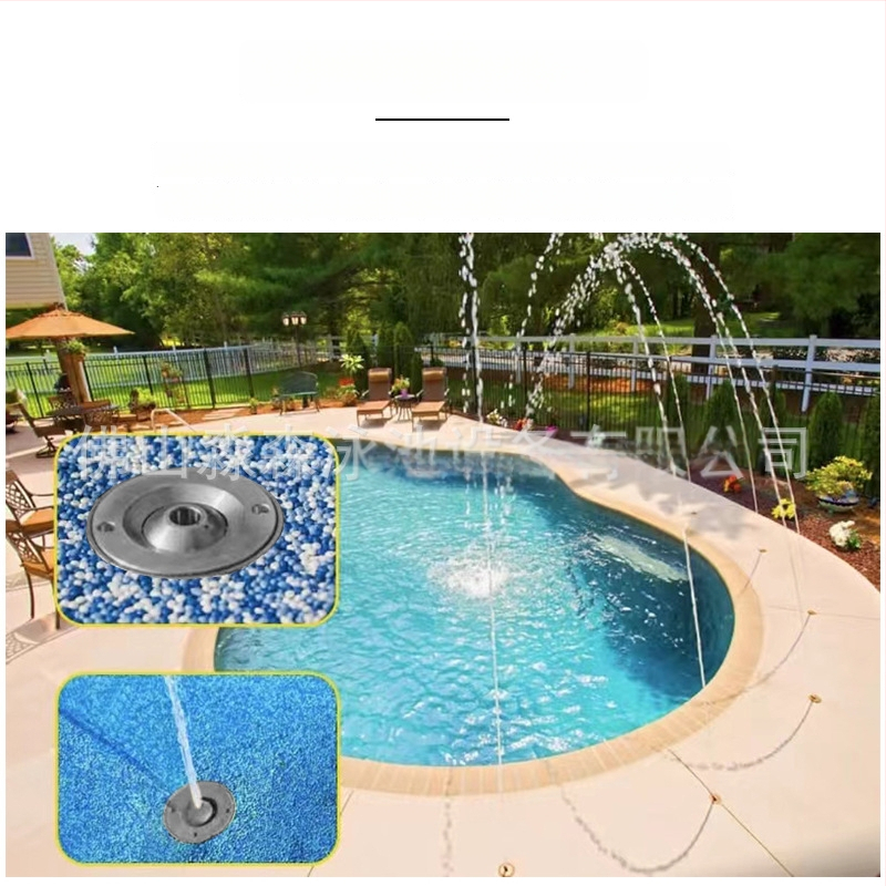 Неръждаема стомана Eyeball jet дюза за басейн фонтан — директно пръскане, ландшафтен воден ефект
