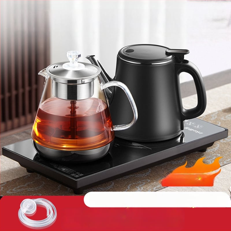 Ηλεκτρικός φούρνος τσαγιού με ενσωματωμένο βραστήρα και αντλία νερού – 2 εστίες επαγωγής, οθόνη αφής, χωρητικότητα 1–2 L, ισχύς 1000–1500 W, βάση 360°