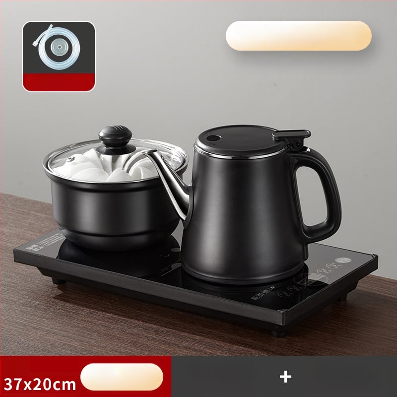 Ηλεκτρικός φούρνος τσαγιού με ενσωματωμένο βραστήρα και αντλία νερού – 2 εστίες επαγωγής, οθόνη αφής, χωρητικότητα 1–2 L, ισχύς 1000–1500 W, βάση 360°