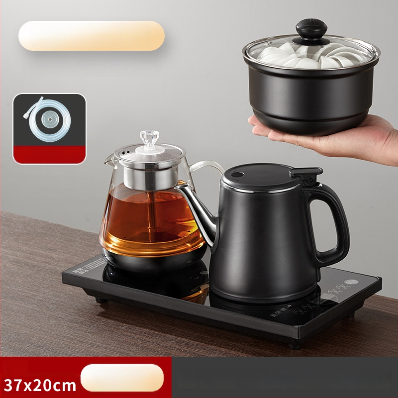 Ηλεκτρικός φούρνος τσαγιού με ενσωματωμένο βραστήρα και αντλία νερού – 2 εστίες επαγωγής, οθόνη αφής, χωρητικότητα 1–2 L, ισχύς 1000–1500 W, βάση 360°