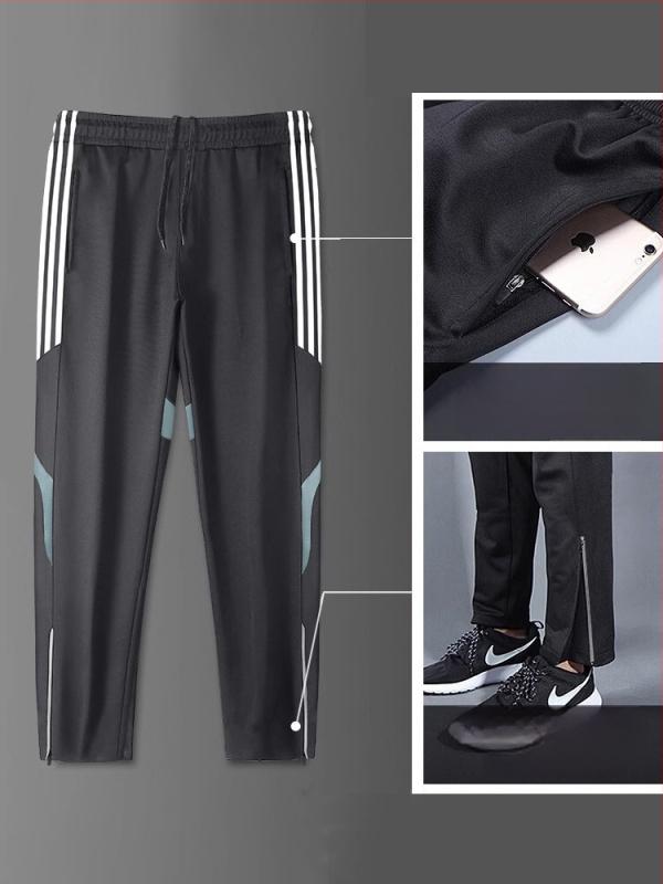 Мъжки спортен комплект с качулка и дълъг ръкав – casual полиестер