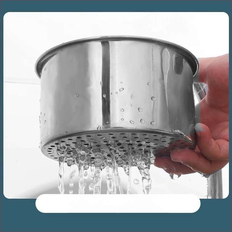 Кошничка за дренаж от неръждаема стомана във формата на лебед с филтър – многофункционална поставка за мивката за сухи и мокри остатъци