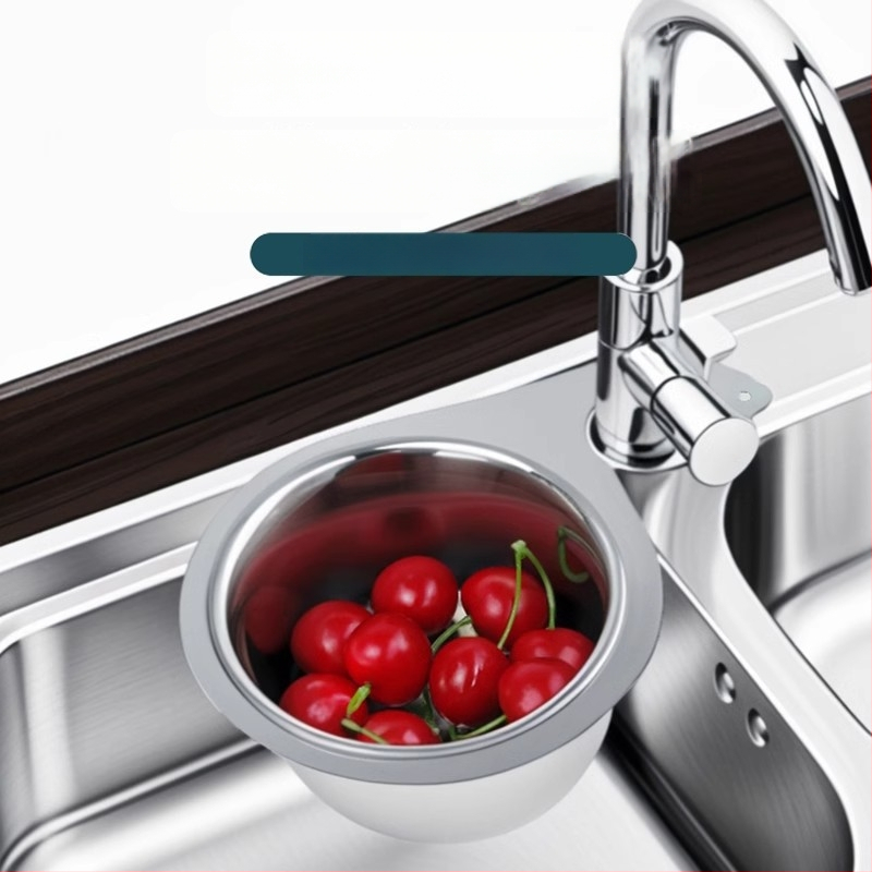 Кошничка за дренаж от неръждаема стомана във формата на лебед с филтър – многофункционална поставка за мивката за сухи и мокри остатъци