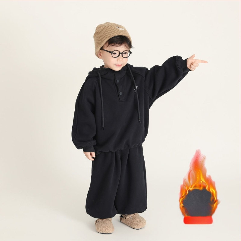 Dječji dvodijelni komplet s kapuljačom i hlačama, unisex, korejski sportski stil, moda 2025