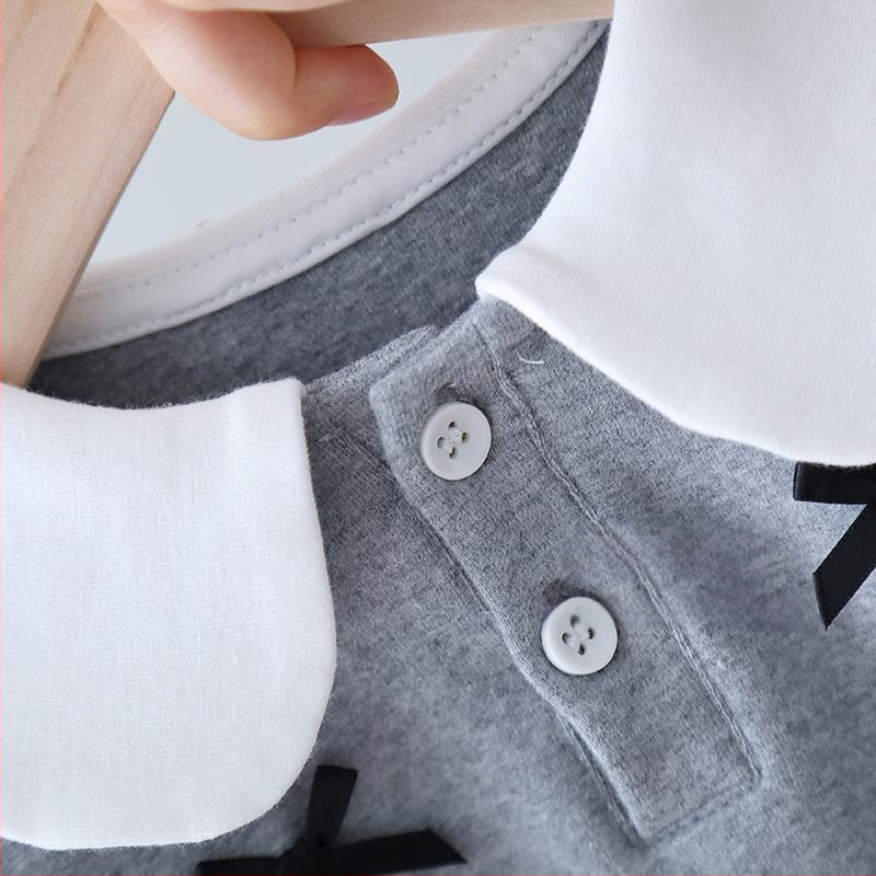 Lányoknak szóló koreai stílusú hosszú ujjú T-shirt, tavasz–ősz