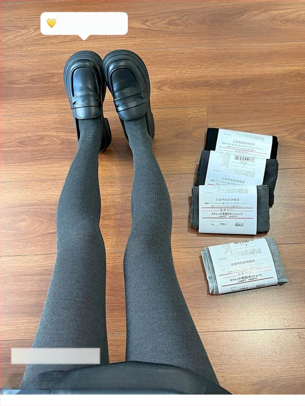 Leggings termici din bumbac cu fleece, talie înaltă pentru controlul abdomenului și ridicare a feselor, groși, uni, lungime 9/10, croială Slim