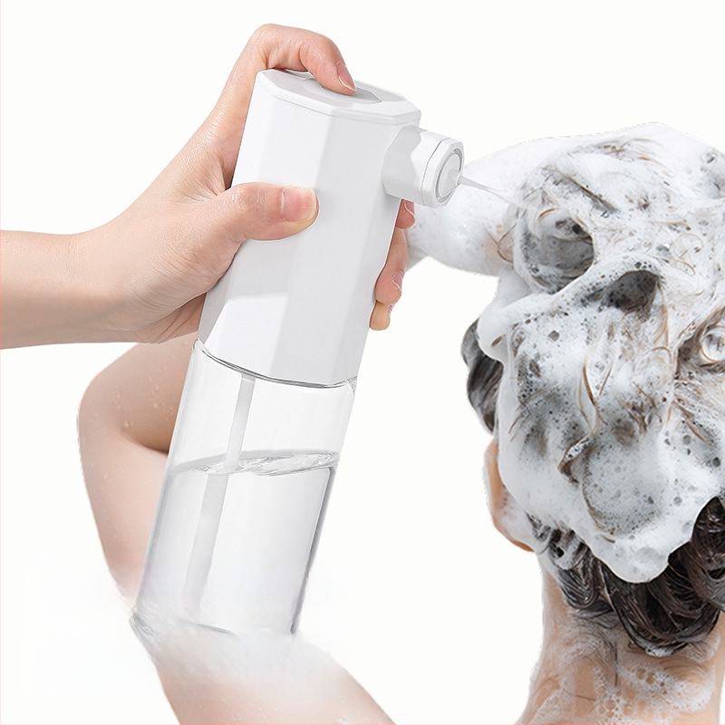 Интелигентен електрически пенообразувател за шампоан, сапун за ръце, душ гел и почистващ гел за лице със плътна пяна и пръскащ пистолет