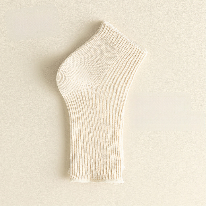 Унисекс чорапи с отворен пръст за лято, 75% памук/25% еластан, антибактериални и влагоотводящи, конструкция с двойна игла, едноцветни