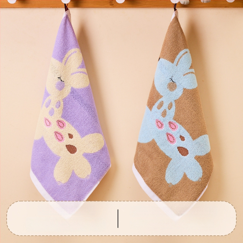 Παιδική τετράγωνη πετσέτα προσώπου από 100% βαμβάκι, γρήγορη απορρόφηση, 50 g, Jacquard ύφανση, οικιακή χρήση