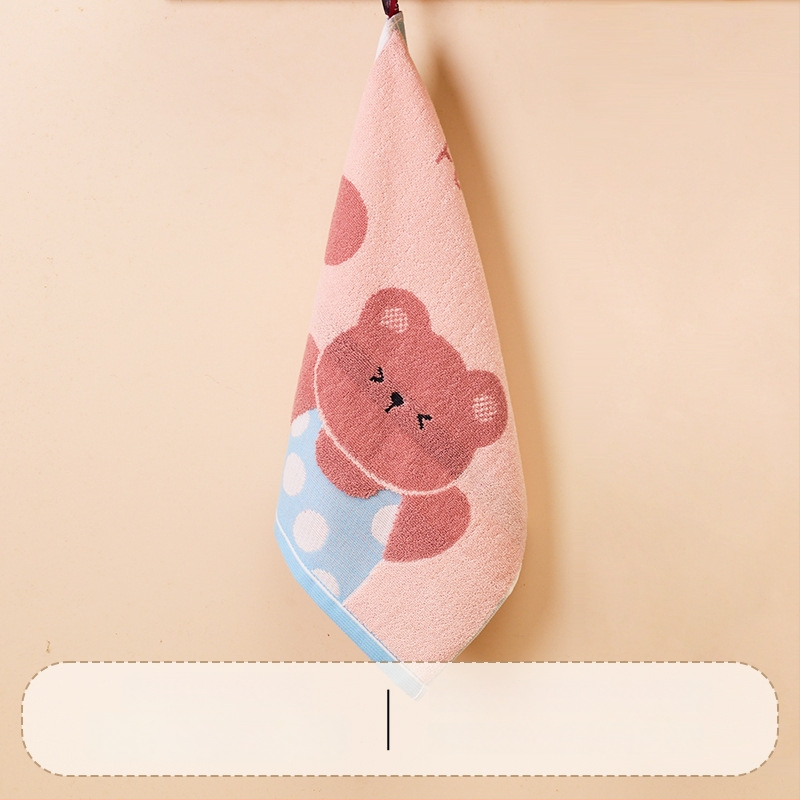 Παιδική τετράγωνη πετσέτα προσώπου από 100% βαμβάκι, γρήγορη απορρόφηση, 50 g, Jacquard ύφανση, οικιακή χρήση