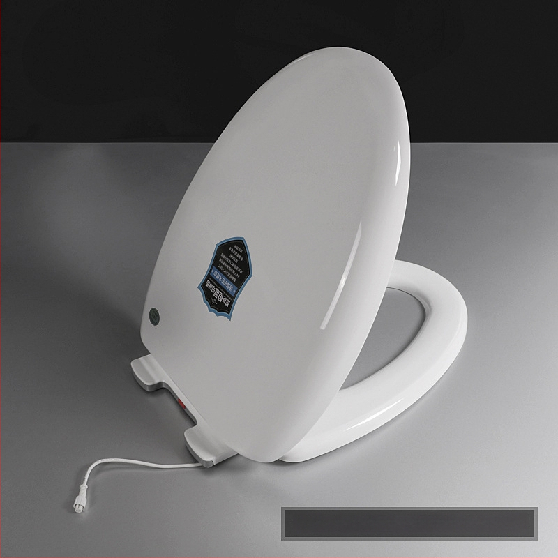 Okos termosztátos WC-fedél állítható hőmérséklettel, szivárgás elleni védelem, lágy-zárás, 14–16 mm-es furatközép-távolság — Modell 5001