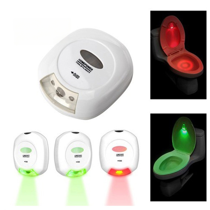 LED нощна светлина за капака на тоалетната с датчик за движение, батерийно захранване, ABS корпус, модел TL-001