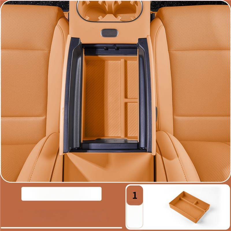 Organizator pentru consola centrală – piele – Brand Lutu Auto Parts – Compatibil cu Ideal i6