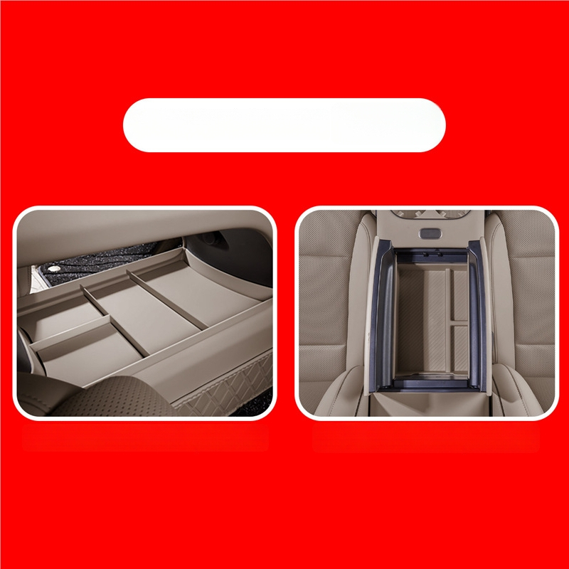 Organizator pentru consola centrală – piele – Brand Lutu Auto Parts – Compatibil cu Ideal i6