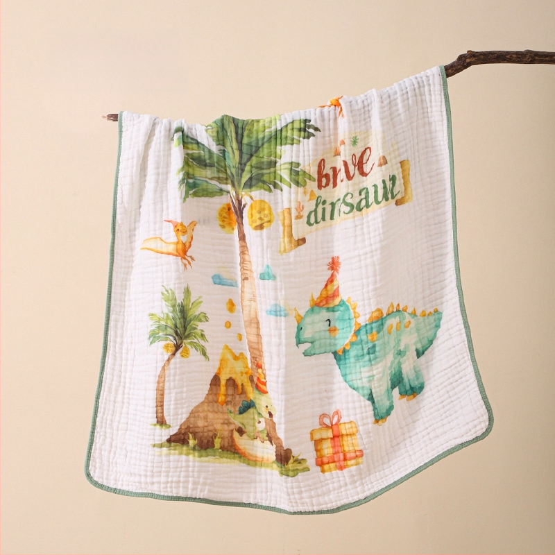 Bolin Lily Бебешка кърпа за баня от чист памук-марля, 46 нишки, 300–400 г, за бебета