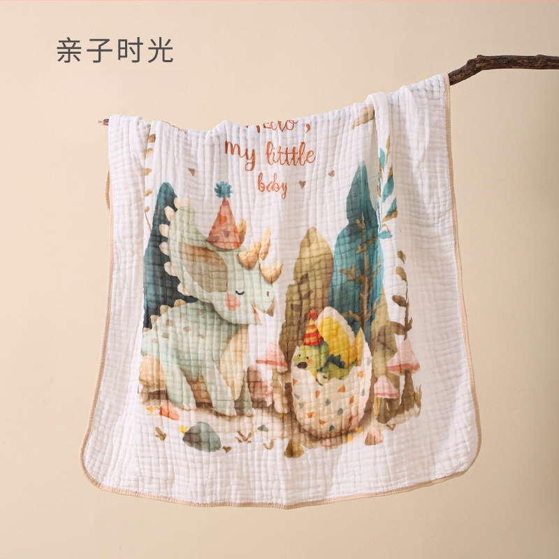 Bolin Lily Бебешка кърпа за баня от чист памук-марля, 46 нишки, 300–400 г, за бебета