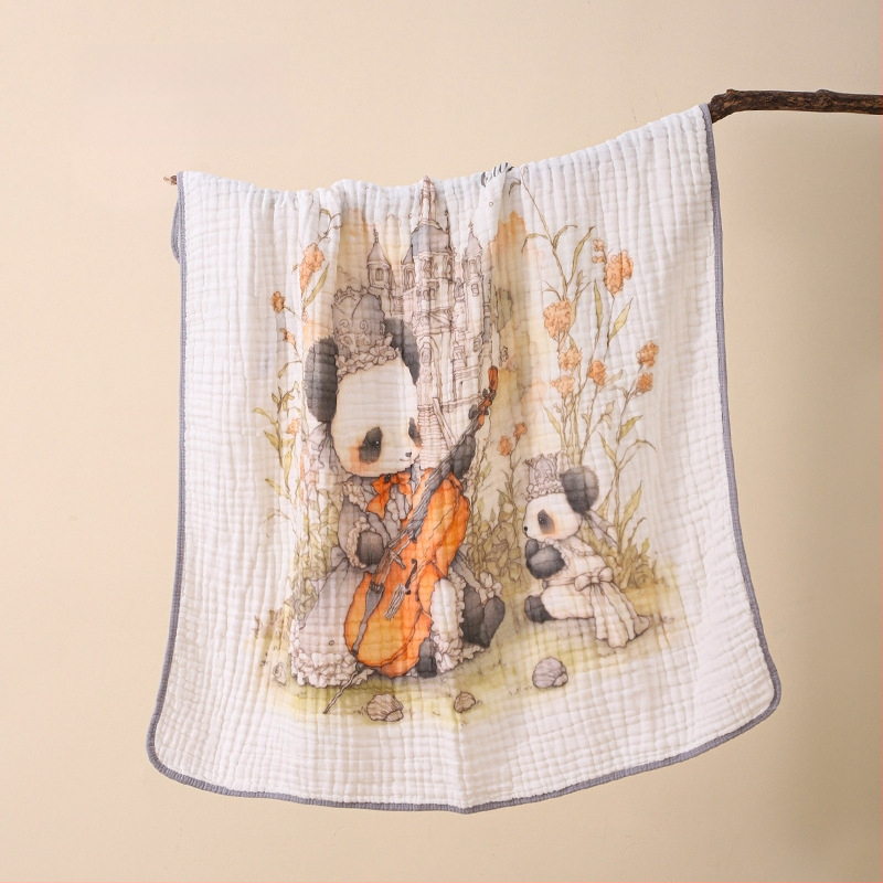 Bolin Lily Бебешка кърпа за баня от чист памук-марля, 46 нишки, 300–400 г, за бебета