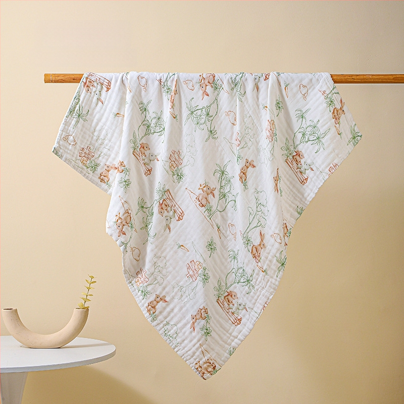 Bolin Lily Бебешка кърпа за баня от чист памук-марля, 46 нишки, 300–400 г, за бебета