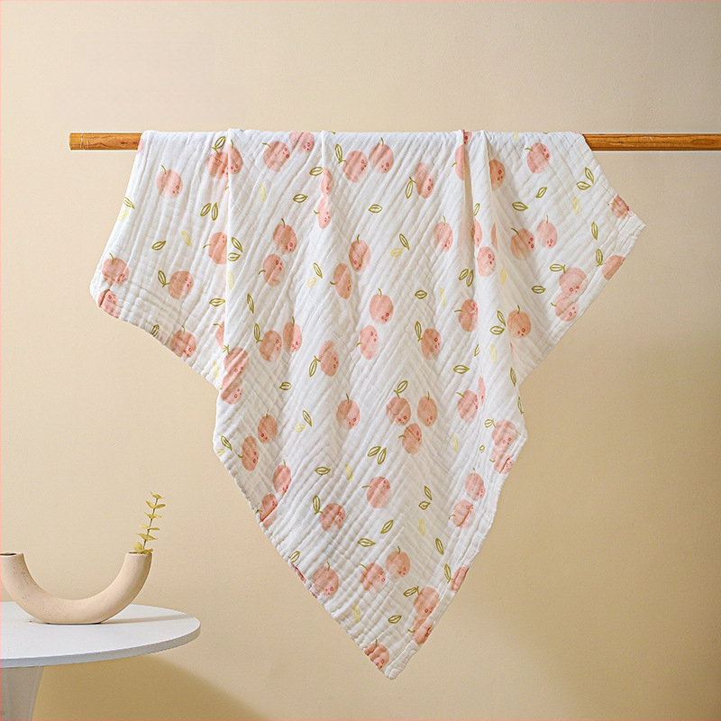 Bolin Lily Бебешка кърпа за баня от чист памук-марля, 46 нишки, 300–400 г, за бебета