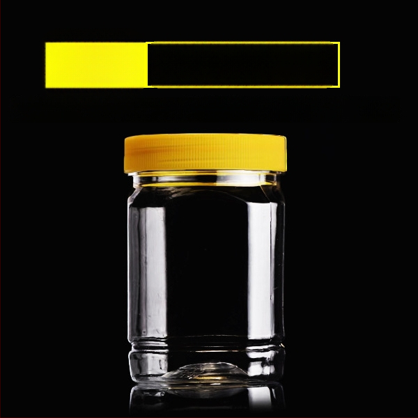 Borcan plastic gol, gură largă, PET, cu capac din plastic, pentru depozitare alimentară