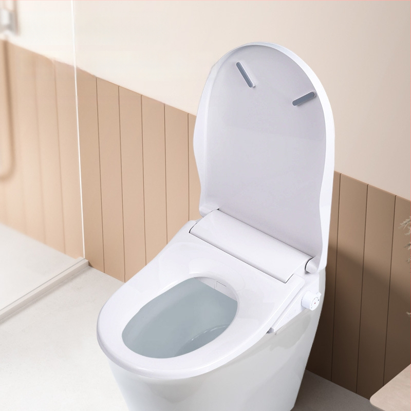 Έξυπνο καπάκι λεκάνης W118C με καθαρισμό γλουτών και γυναικείο καθάρισμα, εύκολη εγκατάσταση, πλήσιμο τύπου σιφόν, ροή νερού 500–700 ml/min, υλικό PP