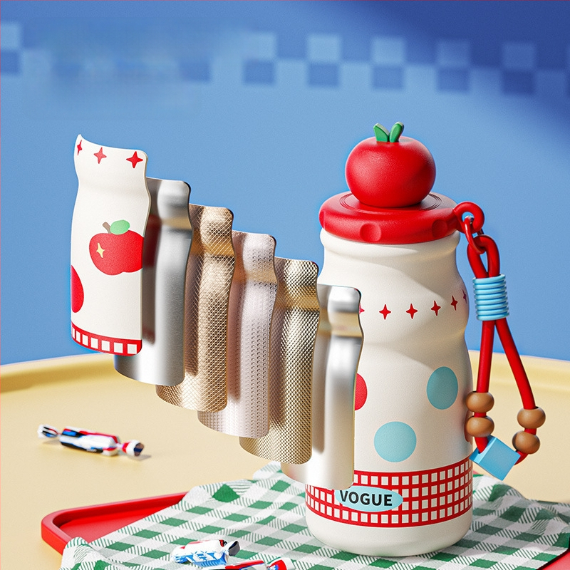 Cupe termoizolante din oțel inoxidabil 316 cu pai, mâner, strat interior 316, carcasă exterioară 201, izolație 6–12 ore, filtru de ceai, opțiuni de personalizare