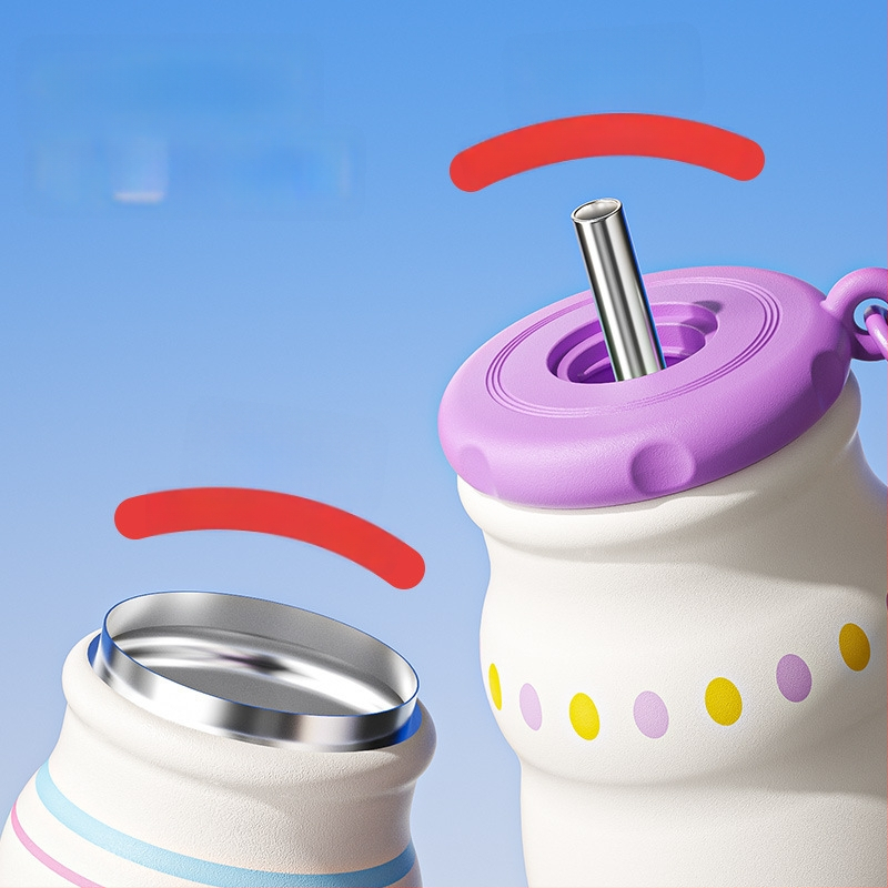 Cupe termoizolante din oțel inoxidabil 316 cu pai, mâner, strat interior 316, carcasă exterioară 201, izolație 6–12 ore, filtru de ceai, opțiuni de personalizare