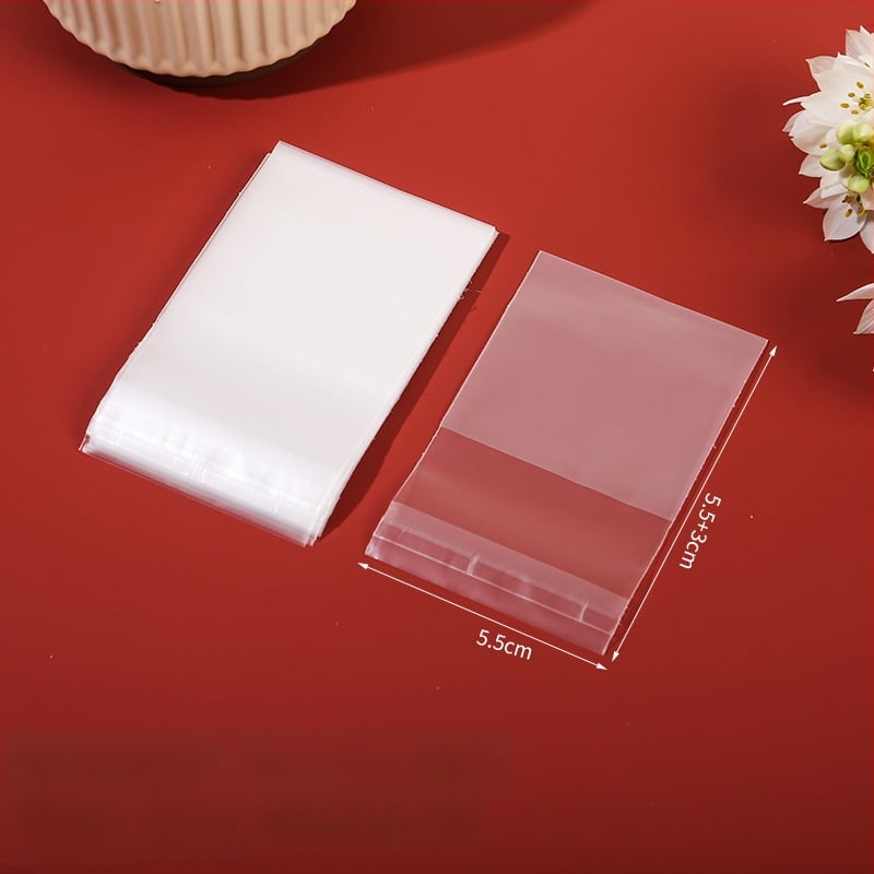 Sac autoadeziv mat pentru ambalaj de cofetărie, semi-transparent, material compozit, personalizare disponibilă