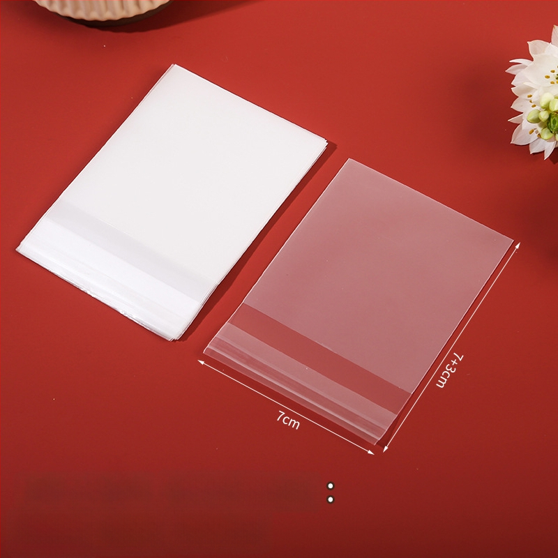 Sac autoadeziv mat pentru ambalaj de cofetărie, semi-transparent, material compozit, personalizare disponibilă