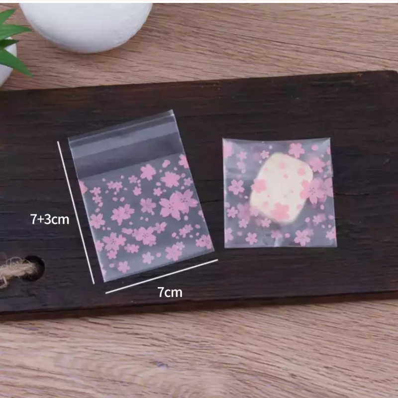 Sac autoadeziv mat pentru ambalaj de cofetărie, semi-transparent, material compozit, personalizare disponibilă