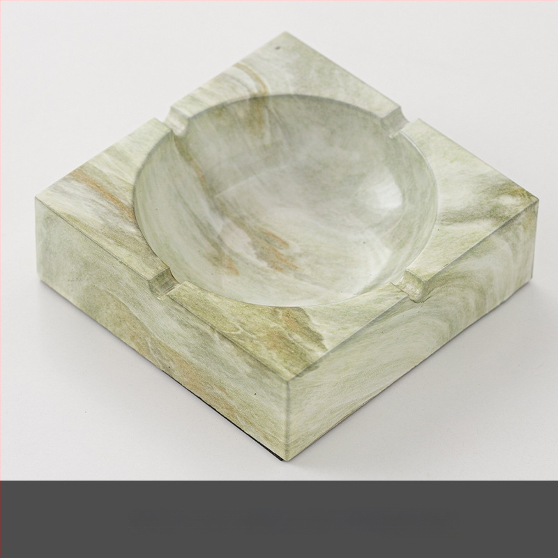 Керамичен пепелник, квадратен, със съхранение, възможност за печат на лого, персонализиране